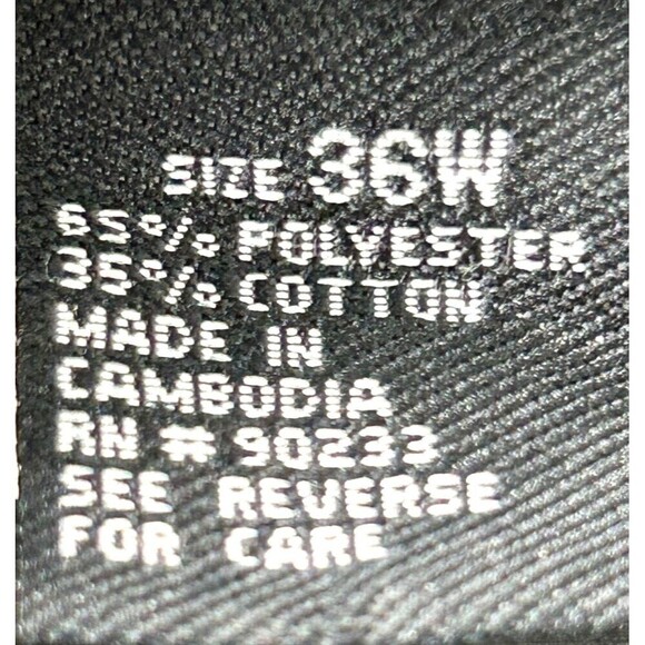 Vurt Mens Size W36x11L Shorts Chino Flat Front Black White Plaid Casual N4 - Picture 11 of 11